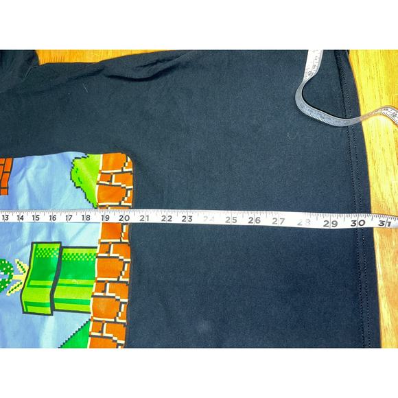 Super Mario bros Shirt Game Over Nintendo Video Game Graphic Balck tee 2XL - Picture 8 of 8